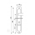 Ручки Apecs HP-77.0323-S-G Ручки Apecs HP-77.0323-S-G