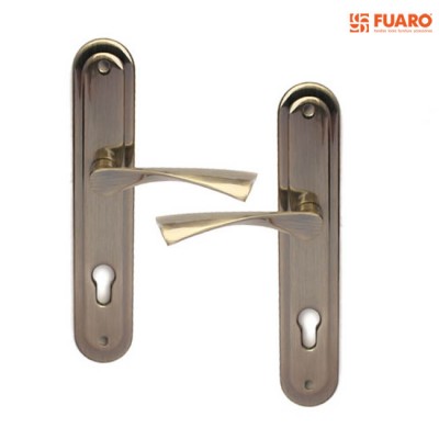 Дверні ручки Fuaro 08 CK 03-85  Yale 85 mm AB бронза 