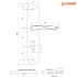 Дверні ручки Fuaro 08 CK 03-85 Yale 85 mm CR