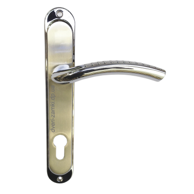 Дверные ручки Fuaro Bona ZM Yale 85 mm SN/CP Дверные ручки Fuaro Bona ZM Yale 85 mm SN/CP