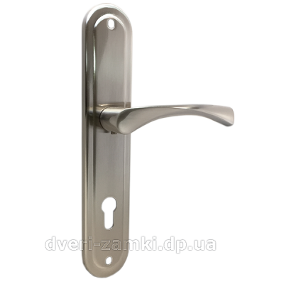 Дверные ручки на планке Kedr 85-0423 SN матовый никель Дверные ручки на планке Kedr 85-0423 SN матовый никель