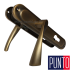 Дверні ручки Punto Corona STL Yale 85 mm AN антична бронза Дверні ручки Punto Corona STL Yale 85 mm AN антична бронза