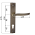 Дверные ручки Siba Verona Z03 3-80-80 Дверные ручки Siba Verona Z03 3-80-80