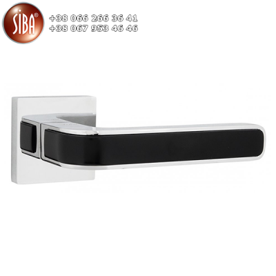 Ручки SIBA Nano E10 0-66-07 хром із чорною вставкою Ручки SIBA Nano E10 0-66-07 хром із чорною вставкою