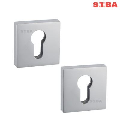 Накладки PZ (под цилиндр) Siba R09 4-07-07 хром Накладки PZ (под цилиндр) Siba R09 4-07-07 хром
