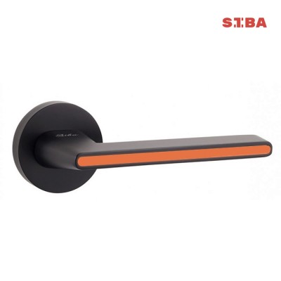 Ручки SIBA Line E08 0-66-66 o чорні з оранжевою вставкою Ручки SIBA Line E08 0-66-66 o чорні з оранжевою вставкою