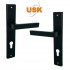 Дверные ручки USK A-85-048 черный матовый