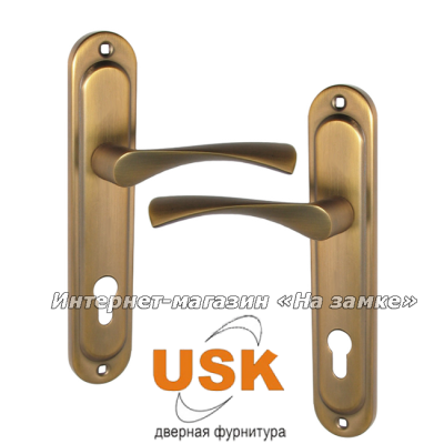 Комплект ручек на планке USK A-85/40-012 MAC матовая бронза Комплект ручек на планке USK A-85/40-012 MAC матовая бронза
