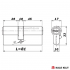 Циліндр Kale 164 BNE/81 (26x10x45 або 31x50) ключ-ключ Циліндр Kale 164 BNE/81 (26x10x45 або 31x50) ключ-ключ