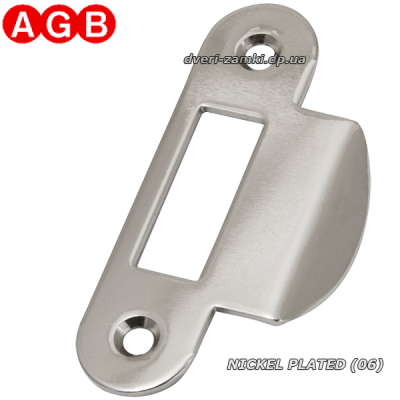 Ответная планка AGB B010001306 WC Никель с п/кр. отб 8 мм. код 2836