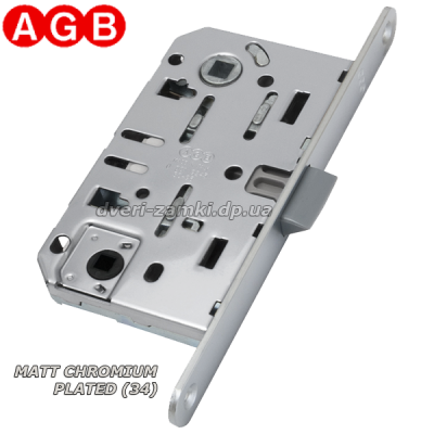 Защелка AGB Mediana EVOLUTION матовый хром Защелка AGB Mediana EVOLUTION матовый хром