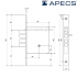 Замок врезной Apecs-97-K Замок врезной Apecs-97-K