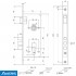 Корпус врезного замка Kedr Class 2800 CR Корпус врезного замка Kedr Class 2800 CR