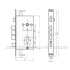 Замок S.A.P.Design 3 ригеля 10x17 мм 