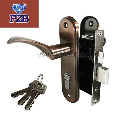 Замок мини FZB 15-68 AC (медь) Замок мини FZB 15-68 AC (медь)