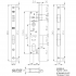 Замок Kale 192 25P 25x92x210 RAL 9016 Замок Kale 192 25P 25x92x210 RAL 9016