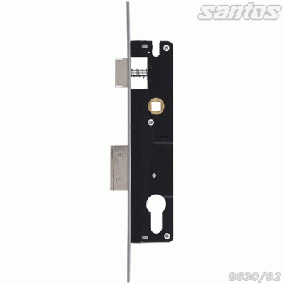 Замок врезной Santos DIN 726 UNIV BS35мм 92мм SS 22мм