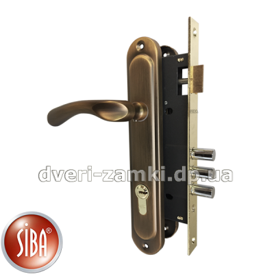 Замок Siba 10152/3MR с бронзовыми ручками Замок Siba 10152/3MR с бронзовыми ручками