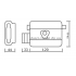 Накладной замок Siba 10007 F No 12 Backset 60 мм Накладной замок Siba 10007 F No 12 Backset 60 мм