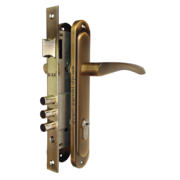 Замок Siba 10152/3MR 45 mm із ручками матова бронза