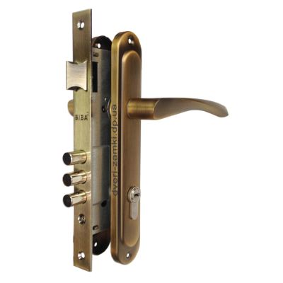 Замок Siba 10152/3MR 45 mm із ручками матова бронза