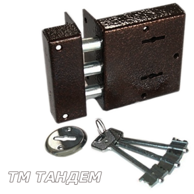Замок накладний Тандем ЗН-3