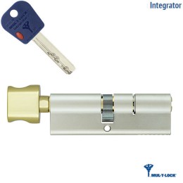 Цилиндр Mul-T-Lock Integrator 80 мм 40x40T 5KEY ключ/вертушка золото