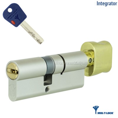 Цилиндр Mul-T-Lock Integrator 71 мм 31x40T SB золото ключ/вертушка Цилиндр Mul-T-Lock Integrator 71 мм 31x40T SB золото ключ/вертушка