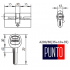 Цилиндр Punto A200 80 mm Цилиндр Punto A200 80 mm