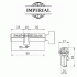 Цилиндр Imperial ZCK 80 mm 40/40 PB латунь ключ/вертушка