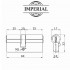 Циліндровий механізм Imperial ZN 60 мм (30/30) SN ключ/ключ