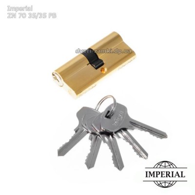 Цилиндровый механизм Imperial ZN 70 35x35 PB латунь Цилиндровый механизм Imperial ZN 70 35x35 PB латунь