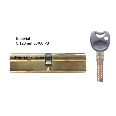 Цилиндр Imperial C 120 mm (60/60) PB Цилиндр Imperial C 120 mm (60/60) PB