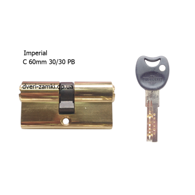 Цилиндр Imperial C 60 mm (30/30) PB Цилиндр Imperial C 60 mm (30/30) PB