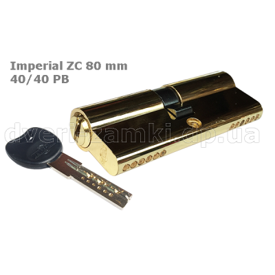Цилиндр Imperial ZC 80 mm (40/40) PB Цилиндр Imperial ZC 80 mm (40/40) PB