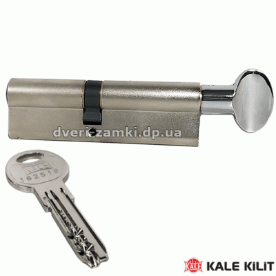 Циліндр Kale 164 SM/110 (55×55 або 50×10×50) нікель з вертушкою Циліндр Kale 164 SM/110 (55×55 або 50×10×50) нікель з вертушкою