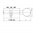 Цилиндр Kale 164 BM/80 (30x10x40) нікель Цилиндр Kale 164 BM/80 (30x10x40) нікель