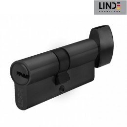 Циліндр МВМ Linde A6P30/30 ключ/вертушка чорного кольору Циліндр МВМ Linde A6P30/30 ключ/вертушка чорного кольору