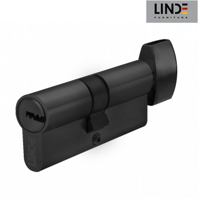Цилиндр МВМ Linde A6P30/30 ключ/вертушка черного цвета Цилиндр МВМ Linde A6P30/30 ключ/вертушка черного цвета