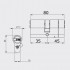 Цилиндр RB Keylocx 80 NST 35x45 CAM30 5KEY Цилиндр RB Keylocx 80 NST 35x45 CAM30 5KEY