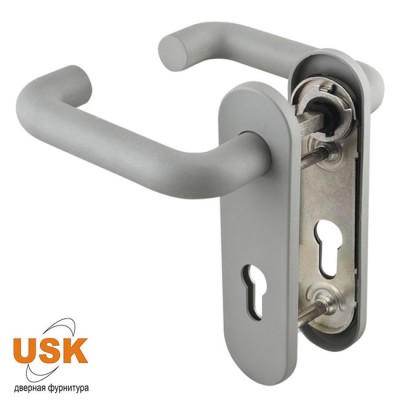 Ручки USK 1919 Gray серого цвета для противопожарных замков Ручки USK 1919 Gray серого цвета для противопожарных замков