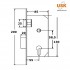 Замок USK ET-25112-SN матовый никель Замок USK ET-25112-SN матовый никель