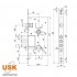 Замок USK Fortezi 252 R CR