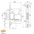 Замок USK 257L сувальдный Замок USK 257L сувальдный