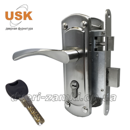 Замок USK ET-25112-SN матовий нікель