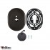Накладки Disec KT21 OMEGA OVAL Хром чорний Накладки Disec KT21 OMEGA OVAL Хром чорний