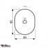 Накладки Disec KT21 OMEGA OVAL Хром чорний Накладки Disec KT21 OMEGA OVAL Хром чорний