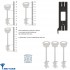 Замок врізний MUL-T-LOCK 3-WAY MATRIX+DIN DFM30328M CR UNIV BS65мм 85мм 3KEY Замок врізний MUL-T-LOCK 3-WAY MATRIX+DIN DFM30328M CR UNIV BS65мм 85мм 3KEY