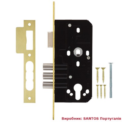 Замок SANTOS 1-WAY DIN 972 PB UNIV BS 55 мм 72мм SP