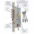 Замок врізний MUL-T-LOCK 3-WAY MATRIX+DIN DFM30328M CR UNIV BS65мм 85мм 3KEY Замок врізний MUL-T-LOCK 3-WAY MATRIX+DIN DFM30328M CR UNIV BS65мм 85мм 3KEY